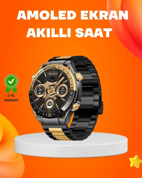 Amoled Akıllı Saat IP67 Su Geçirmez 3 Bileklikli Sağlık Takipli ürün görseli 1