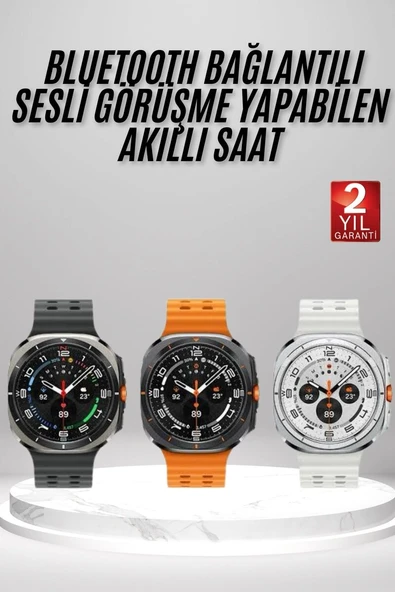 Akıllı Saat Amoled Ekran Bluetooth Bağlantılı Sağlık Takibi GPS Uyumlu ürün görseli 1
