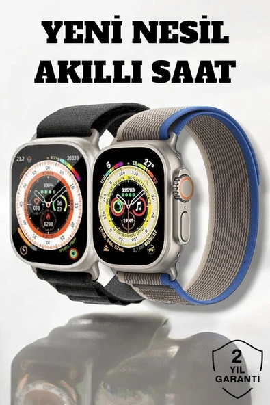 49MM Ekranlı Kan Basıncı ve Adımsayar Özellikli Bluetooth Akıllı Saat ürün görseli 1