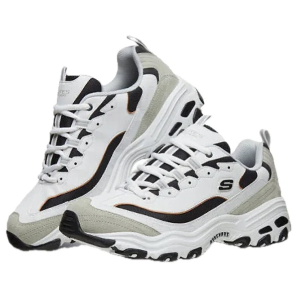 Skechers D'Lites Beyaz Gri Kadın Spor Aykakkabı ürün görseli 1