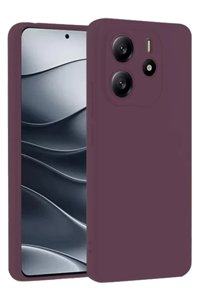 Newface Xiaomi Redmi Note 14 4G Kılıf First Silikon - Mürdüm ürün görseli 1