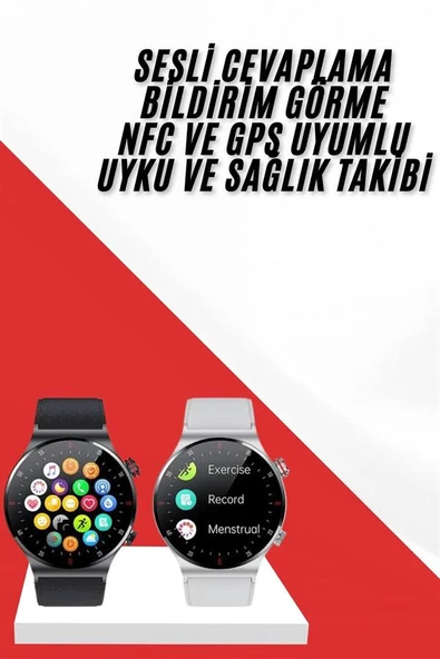 Akıllı Saat Arama Cevaplama Müzik Dinleme GPS Takibi ürün görseli 1