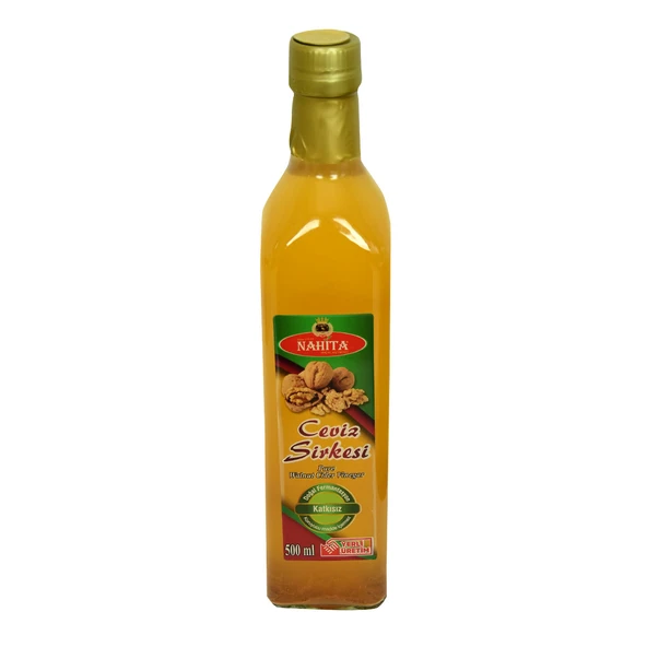 Ceviz Sirkesi Doğal Fermantasyon Katkısız Cam Şişe 500 ML ürün görseli 1