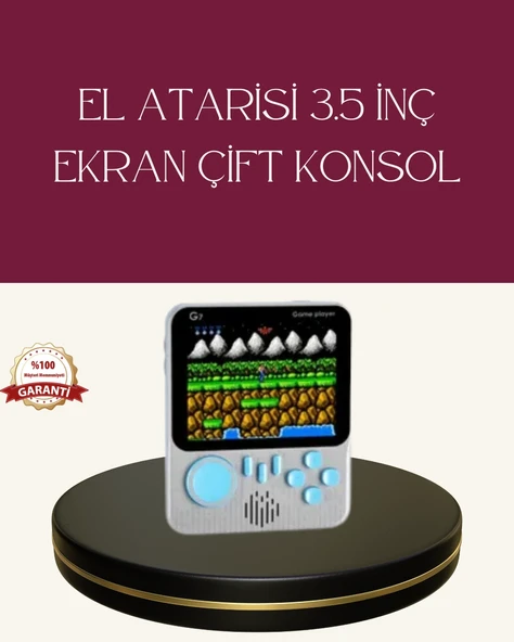 Şarjlı 3.5 İnç Retro Oyun Konsolu ürün görseli 1