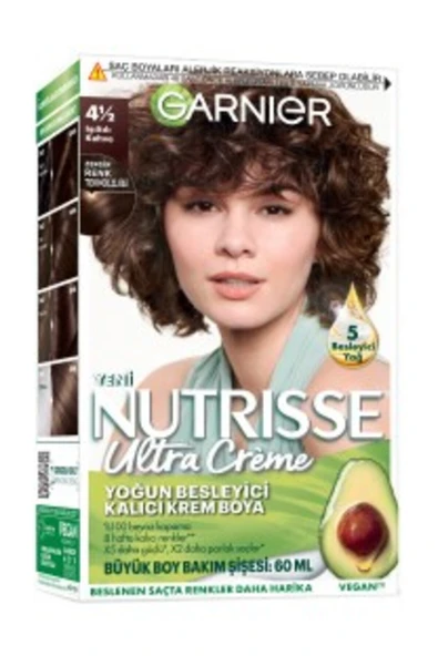 Nutrisse 4/,1/2 Saç Boyası + BB Krem Orta + Kajal 3’lü Set | Evde Renk & Makyaj ürün görseli 1