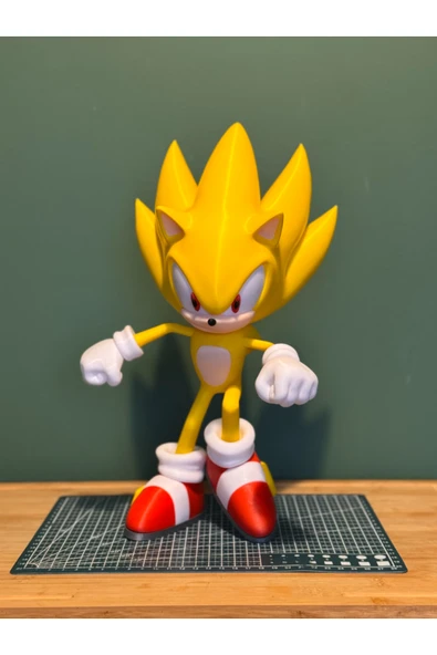 Super SonicFigür 20cm - Resim 2
