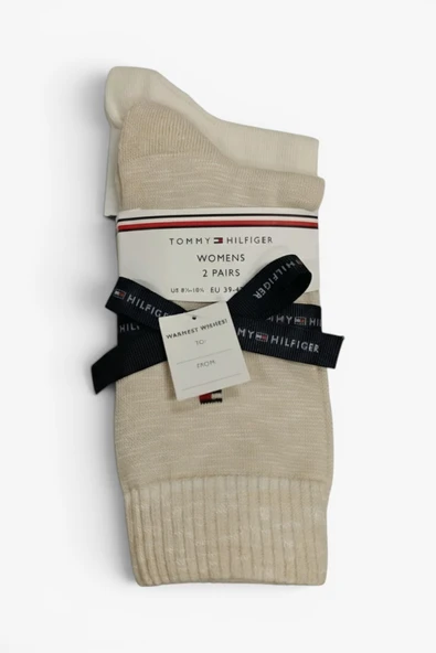 Tommy Hilfiger   TH WOMEN SOCK 2P RUNFREE Kadın Mavi Çorap - S701236460 ürün görseli 1