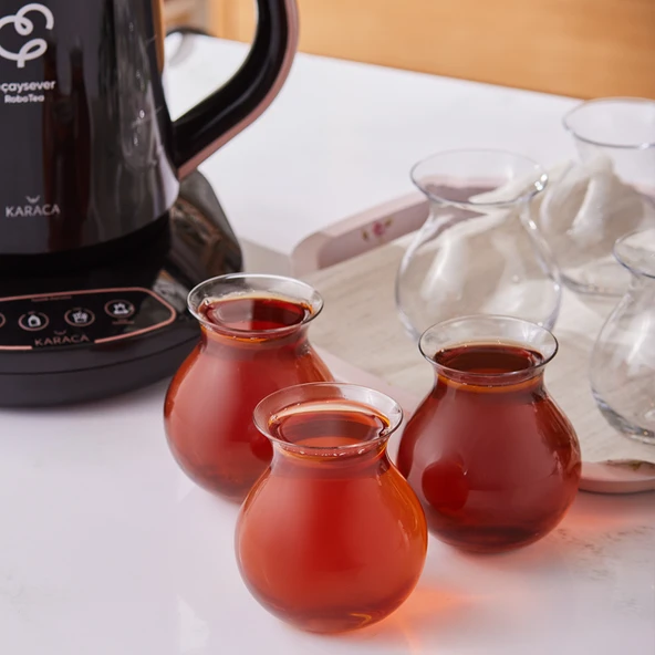 Karaca x Refika Tatlıcan 6'lı Çay Bardağı Seti - Resim 6
