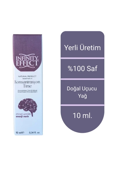 infinity effect Konsantrasyon Time Uçucu Yağ Buhurdanlık Yağı Difizör Esansı Oda Kokusu Esansı ürün görseli 1