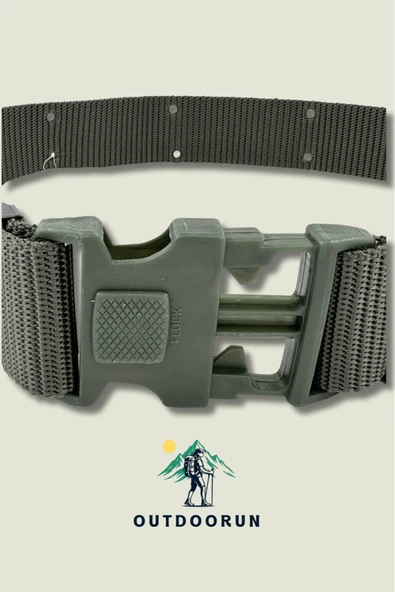 Haki Delikli Outdoor Örme Kemer - Resim 2