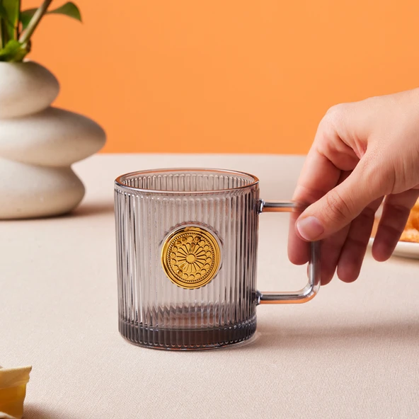 Karaca Madalyon Mug 340 Ml Gri - Resim 3