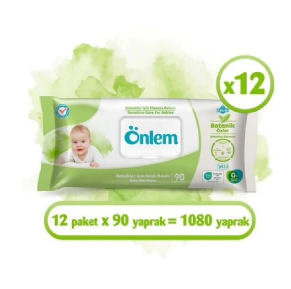 Önlem Botanika Islak Havlu Kapaklı Sensitive 1080 Yaprak ürün görseli 1