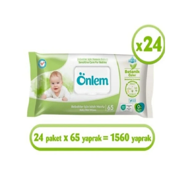 Önlem Botanika Islak Havlu Kapaklı Sensitive 2160 Yaprak ürün görseli 1