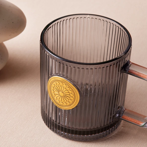 Karaca Madalyon Mug 340 Ml Gri - Resim 2