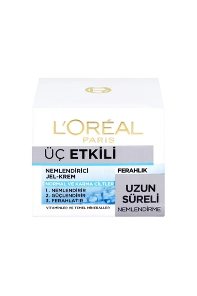 Loreal Üç Etkili Ferahlık Yoğun Nemlendirici Jel Krem 50 Ml ürün görseli 1