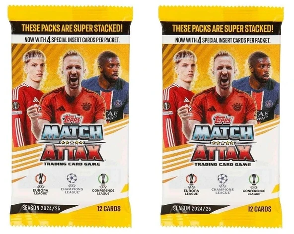 MYTHOS Match Attax 2024-25 Şampiyonlar Ligi Kartları 2 Adet ürün görseli 1