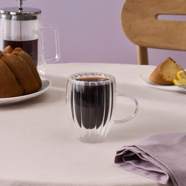 Karaca Pia Alya Çift Cidarlı Mug 330 Ml ürün görseli 1