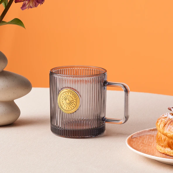 Karaca Madalyon Mug 340 Ml Gri ürün görseli 1