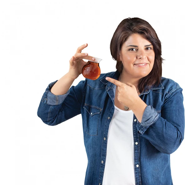 Karaca x Refika Tatlıcan 6'lı Çay Bardağı Seti - Resim 8