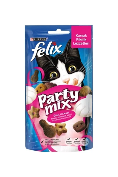 Felix Party Mix Kedi Ödül Mamas Piknik Karışımı 60 Gr ürün görseli 1