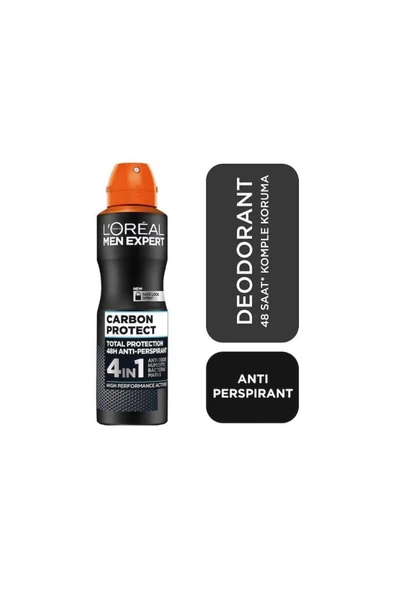 Loreal Men Expert Carbon Protect Deodorant 150 ml ürün görseli 1