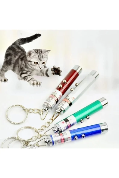 Kedi Lazeri Kırmızı Lazer Anahtarlık Kedi Oyun Lazeri ürün görseli 1
