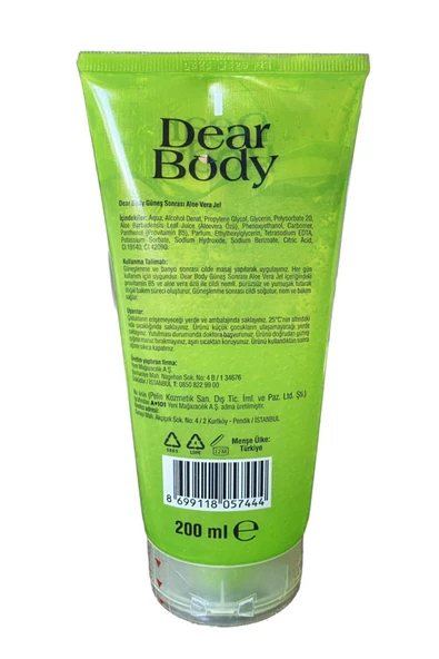 Aloe Vera Jel Güneş sonrası - Resim 2