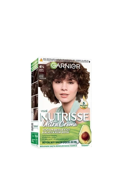 Nutrisse Yoğun Besleyici Kalıcı Krem Saç Boyası | No - 4 12 Işıltılı Kahve ürün görseli 1