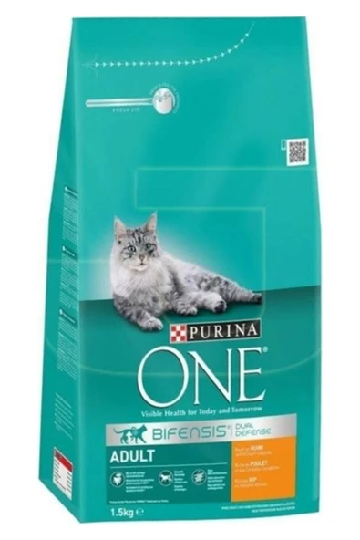 Purina One Tavuklu Yetişkin Kedi Maması 1.5 kg ürün görseli 1