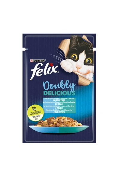 Felix Yaş Kedi Maması Sardalye Ve Somon 26x85 Gr Skt: 09/24 ürün görseli 1