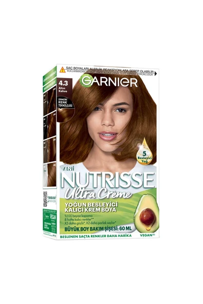 Nutrisse Ultra Saç Boyası -4.3 Altın Kahve ürün görseli 1