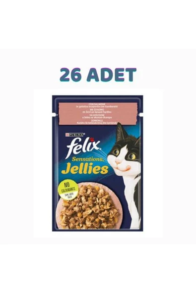 Sensations Somonlu Karidesli Jel Pouch Kedi 26x85 Gr ürün görseli 1