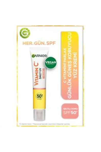 Garnier C Vitamini Parlak Günlük Güneş Koruyucu SPF50 40ml ( 1 ADET ) ürün görseli 1