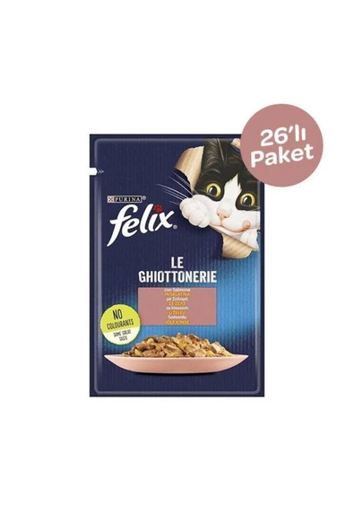 PURİNA FELİX YAŞ MAMA SOMONLU 26 ADET X 85GR ürün görseli 1