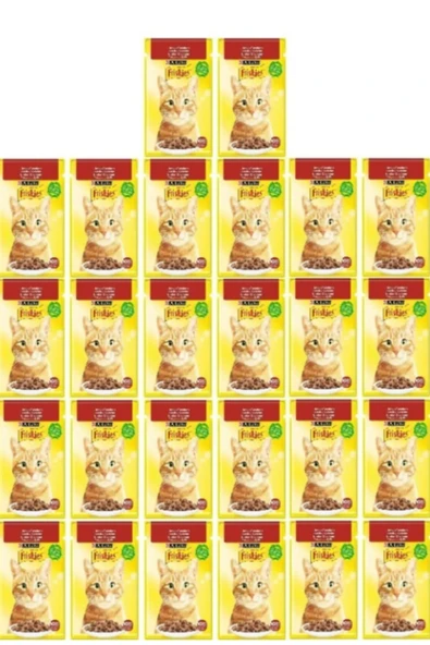 FRISKIES KEDİ CİG BEEF POUCH 26X85 gr ürün görseli 1