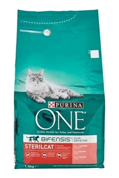 Purina One Steril Cat Somonlu Yetişkin Kedi Maması 1.5 kg ürün görseli 1