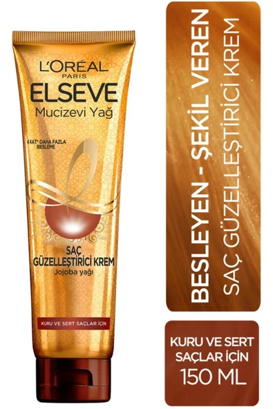 L'ORÉAL PARİS MİRACULOUS OİL HAİR BEAUTİFYİNG BRİGHTENİNG CREAM 150 ML CHARMS1265 ürün görseli 1