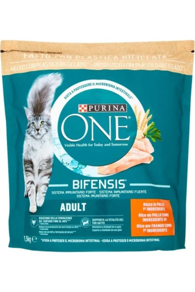 Purina One Yetişkin Tavuk Etli Kedi Maması 1.5 kg ürün görseli 1