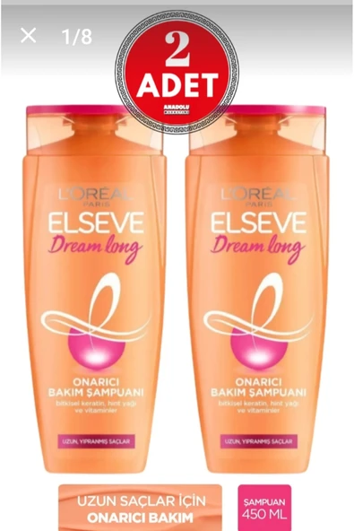 Dream Long Onarıcı Bakım Şampuanı 2 X 390ml ürün görseli 1