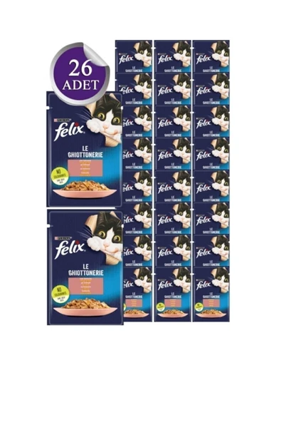 Felix Kuzu Etli Yetişkin Yaş Mama 26*85 Gr ürün görseli 1