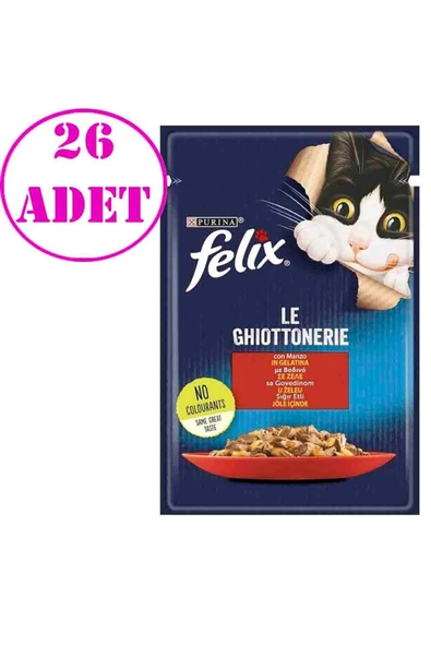 Purina Sığır Etli Yaş Kedi Maması 85 gr 26 Ad ürün görseli 1
