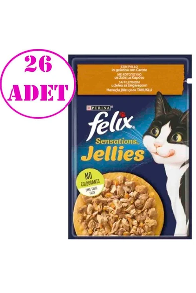 Sensations Tavuklu Ve Havuçlu Yaş Kedi Maması 85 gr 26 Ad ürün görseli 1