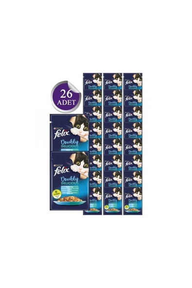 Felix Sardunya&somon Yet. Kedi Pouch Mama 85gr * 26 Adet ürün görseli 1