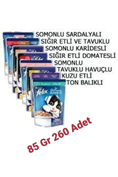 Felix Kedi Maması Karışık 260 Adet ürün görseli 1