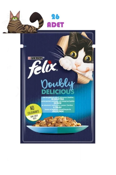 Adult Jöle İçinde Somon Sardalya 85 Gr Yaş Mama 26 ADET ürün görseli 1