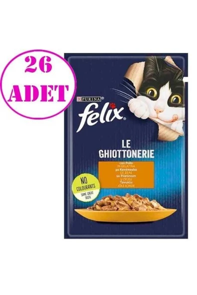 Felix Tavuk Etli Kedi Yaş Maması 85 gr - 26 Adet ürün görseli 1