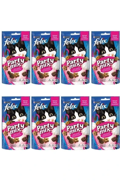 Felix Party Mix Karışık Piknik Lezzetler Kedi Ödülü 60 Gr X 8 Adet ürün görseli 1