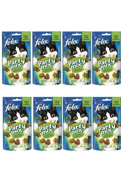 Felix Party Mix Karışık Çiftlik Lezzetleri Kedi Ödülü 60 Gr X 8 Adet ürün görseli 1