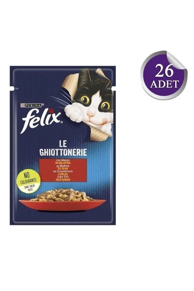 Felix Sığır Etli Yetişkin Kedi Konservesi 85gr X 26 Adet ürün görseli 1