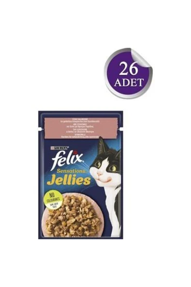 Somonlu Karidesli Jöle İçinde Yaş Mama 85 Gram 26 ADET ürün görseli 1